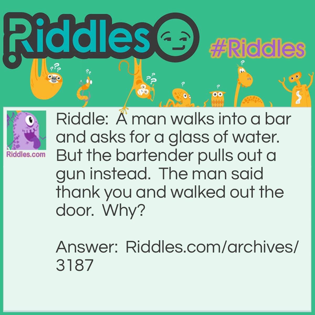 The Bartender | Riddles.com