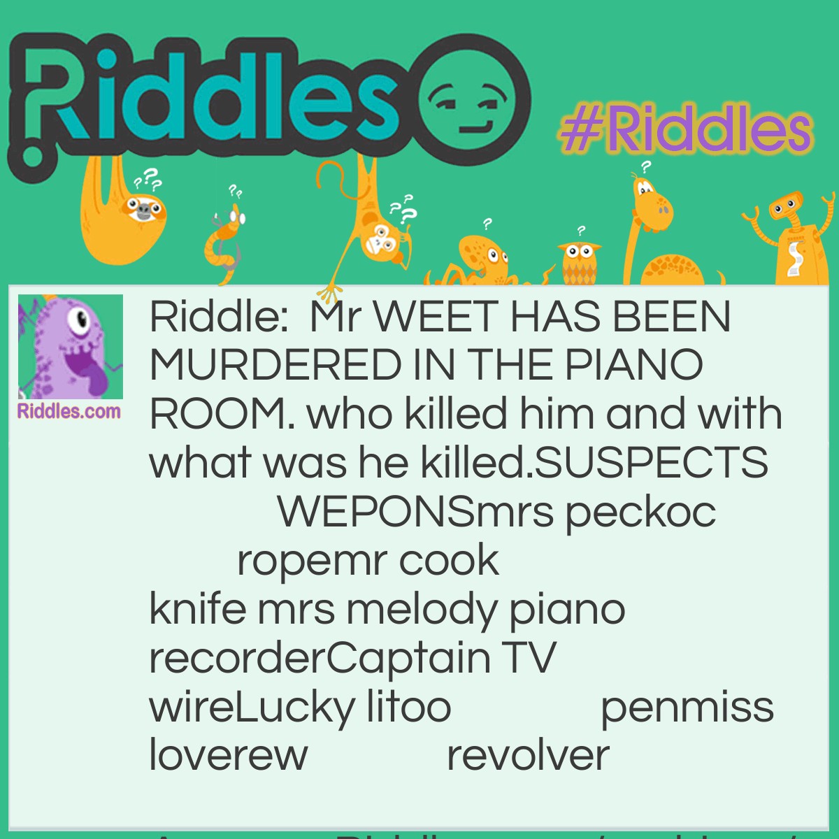 Cluedo - Riddles.com