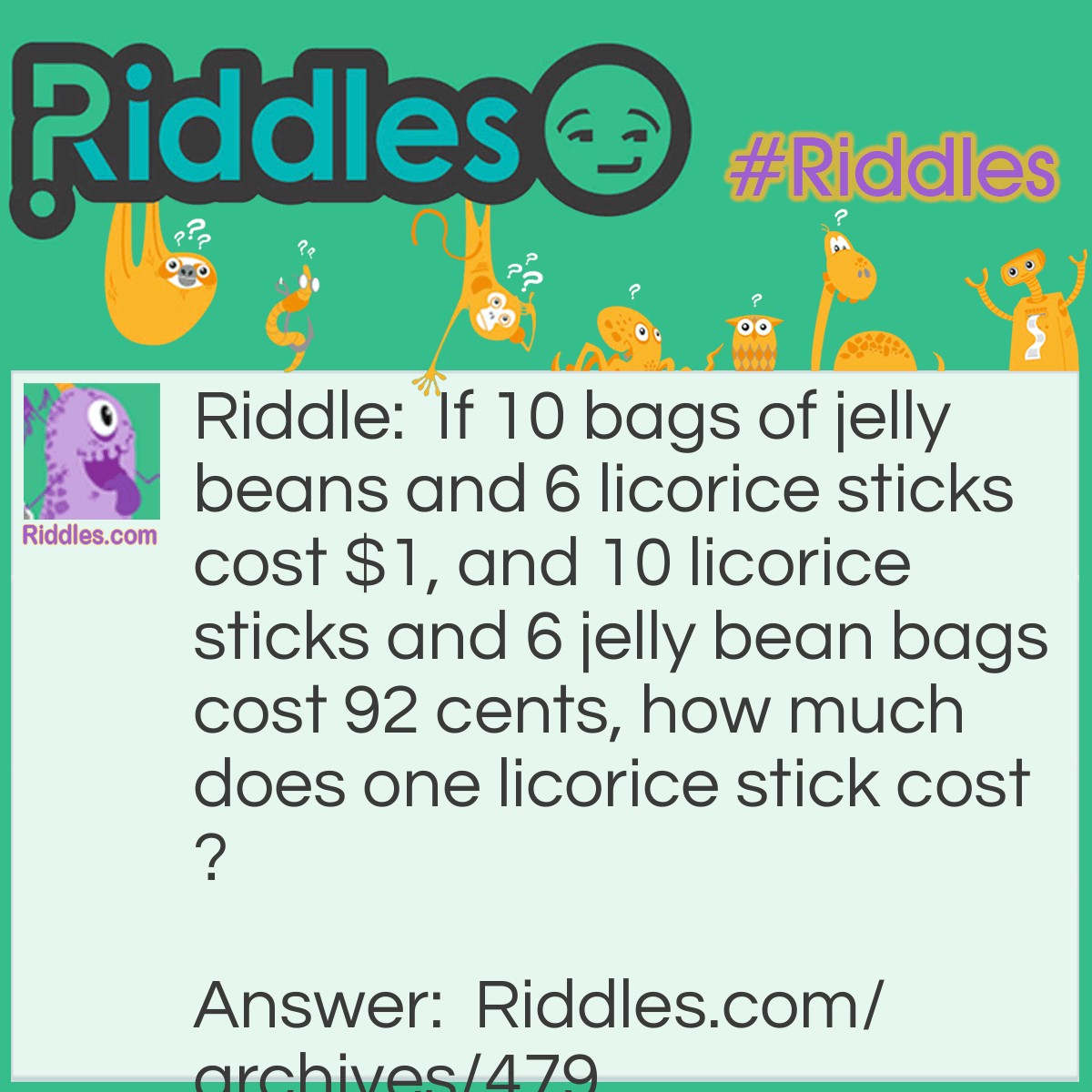 Garlic Riddles Jelly Beans And Licorice Sticks | Riddles.com