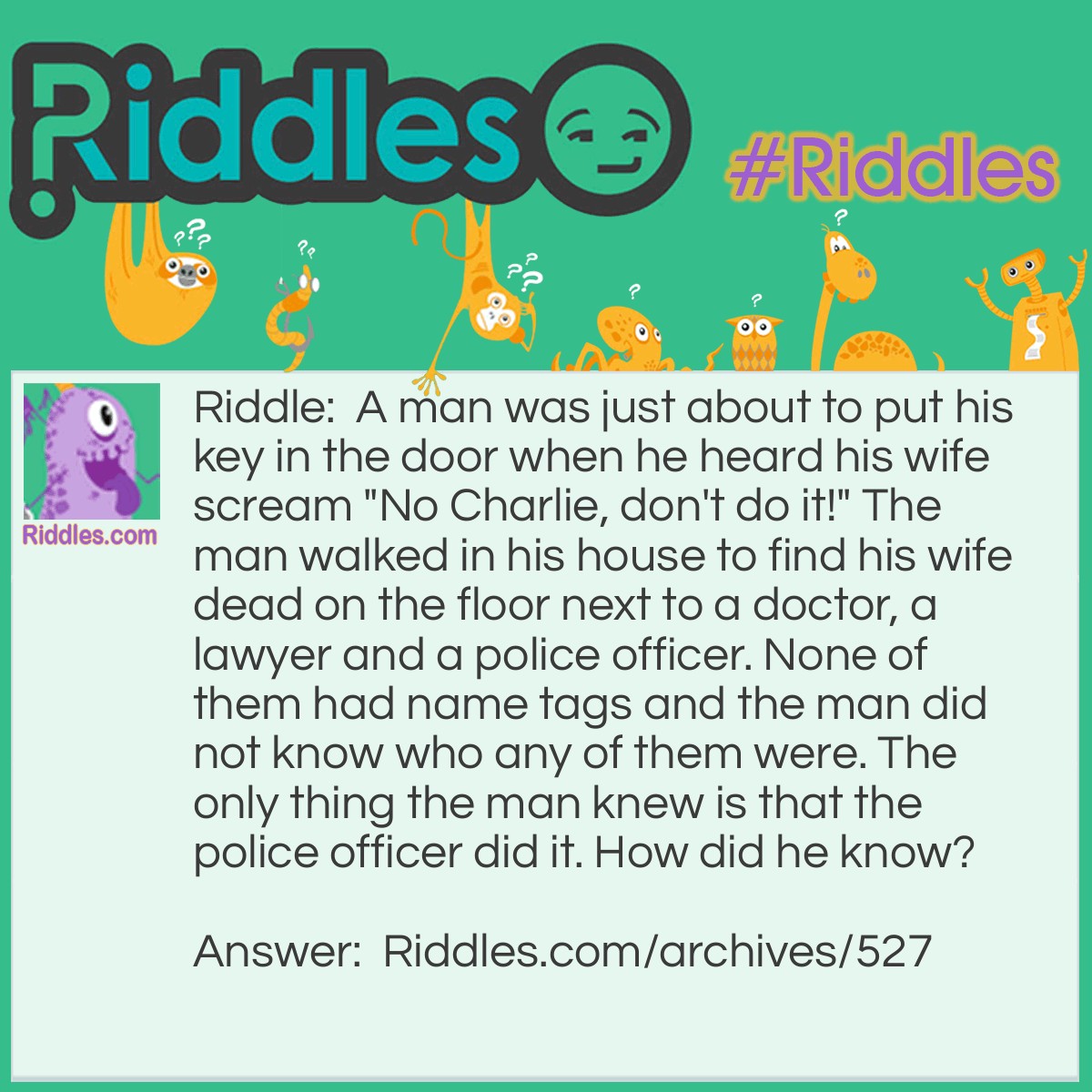No, Charlie! - Riddles.com