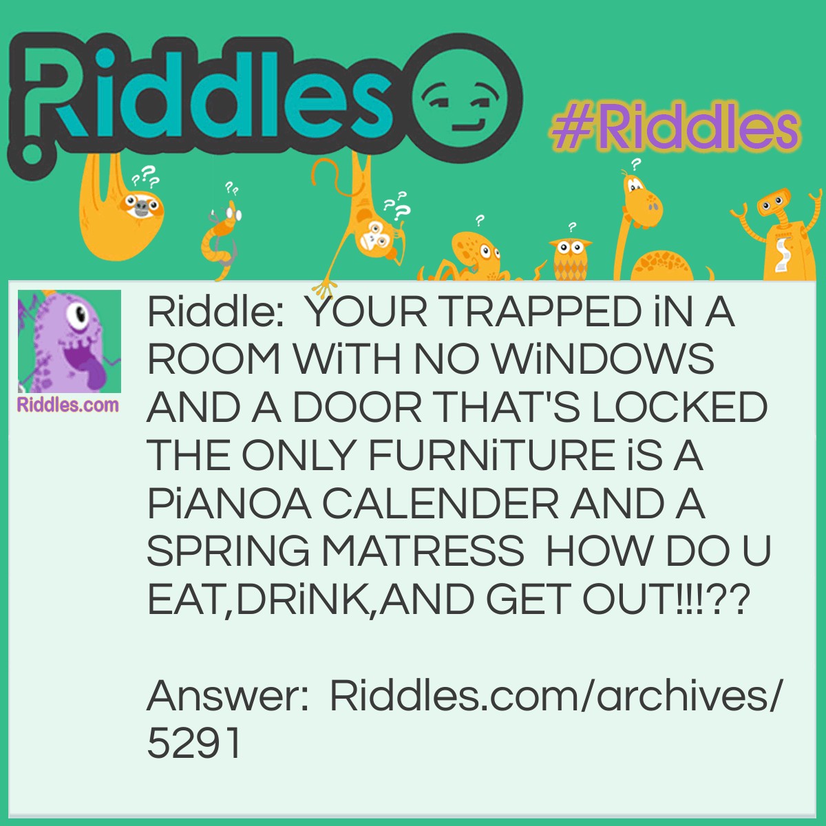 Tv Stand Riddles TRAPPED IN A ROOM!!! | Riddles.com