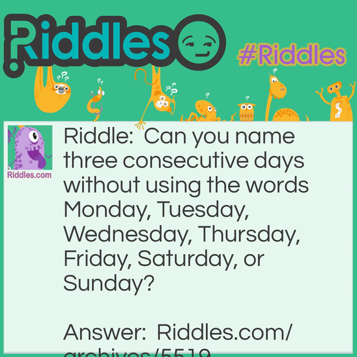 days-of-the-week-riddles