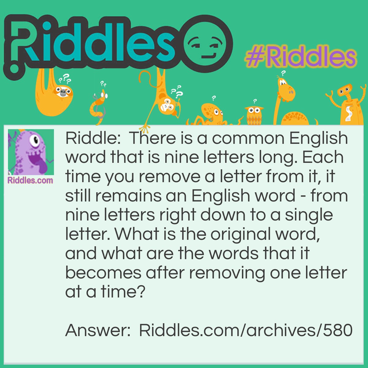 Many Words From One - Riddles.com