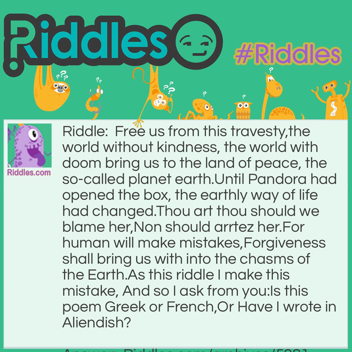 What Language - Riddles.com