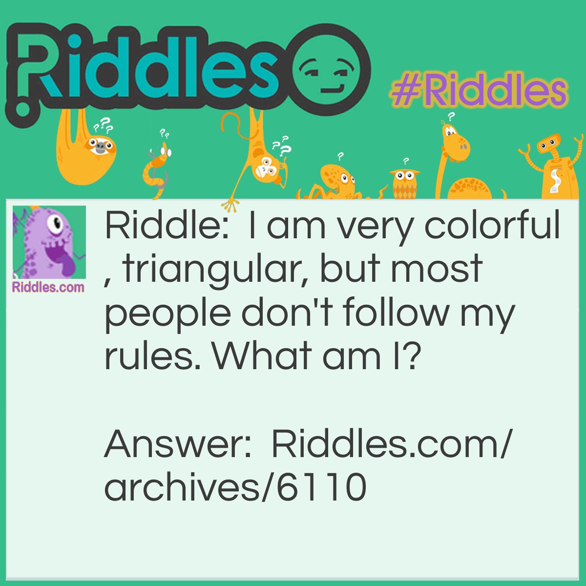 Triangle Riddle Cartoon Is It A Triangle? | Riddles.com