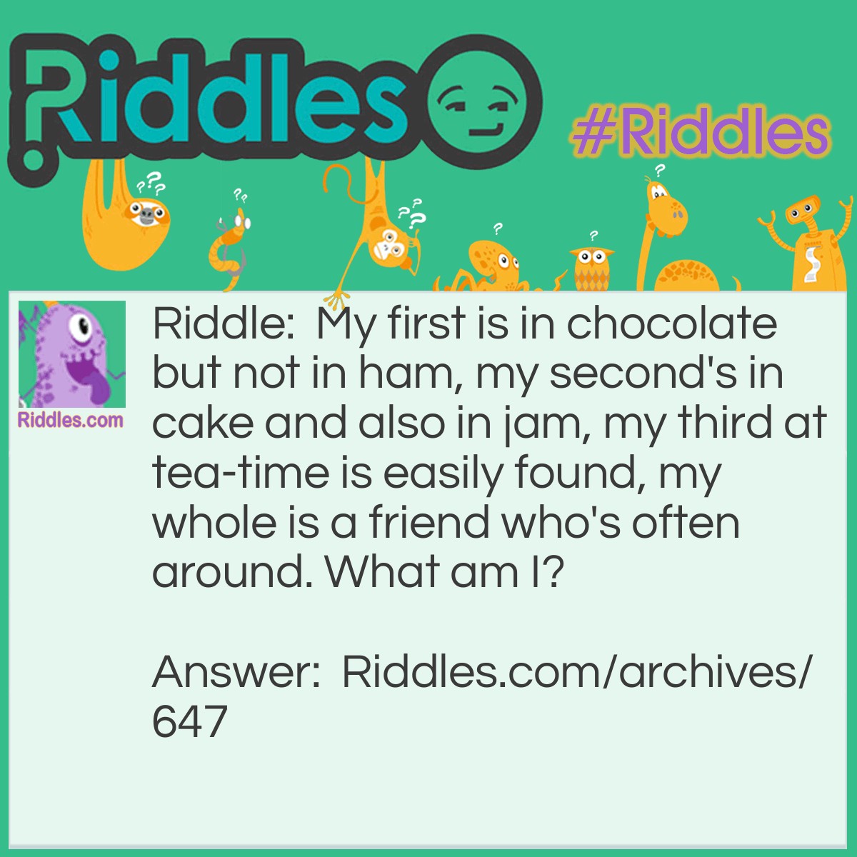 Sham Shaam Riddles Furry Friend | Riddles.com