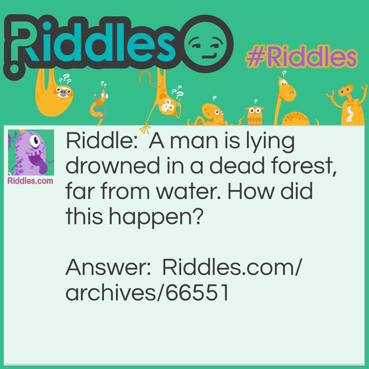 Drowning Riddle Drowned Man | Riddles.com