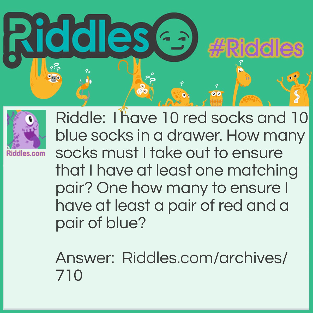 Red And Blue Socks | Riddles.com