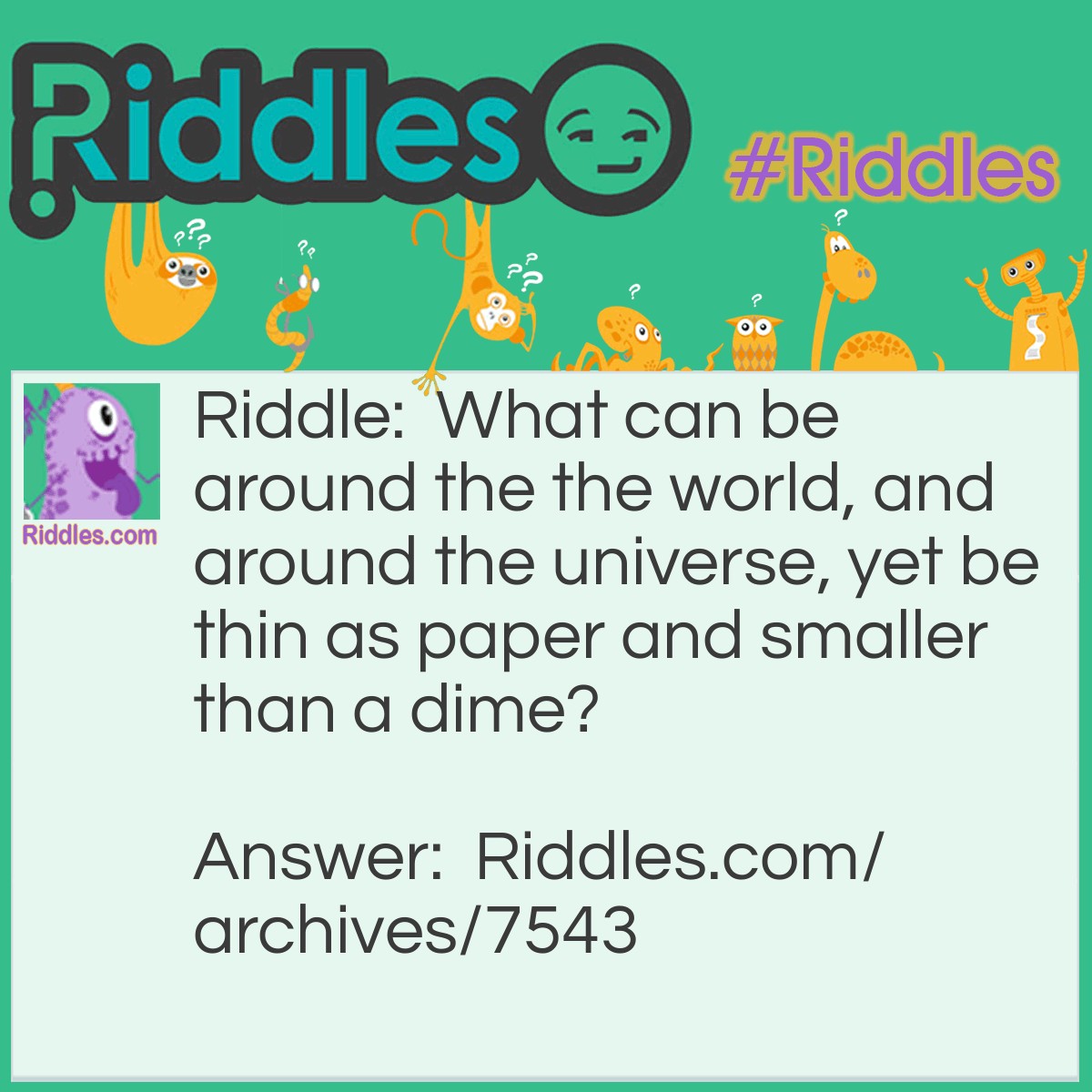 A Very Small Universe? | Riddles.com