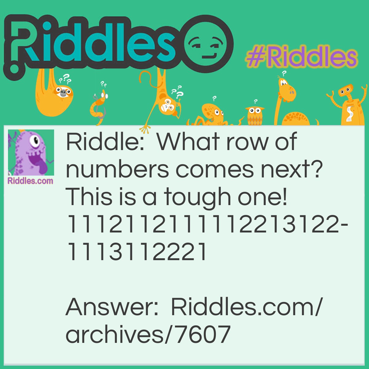 Numbers | Riddles.com