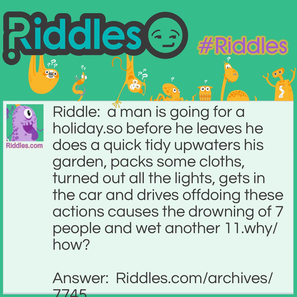 Going For A Holiday - Riddles.com