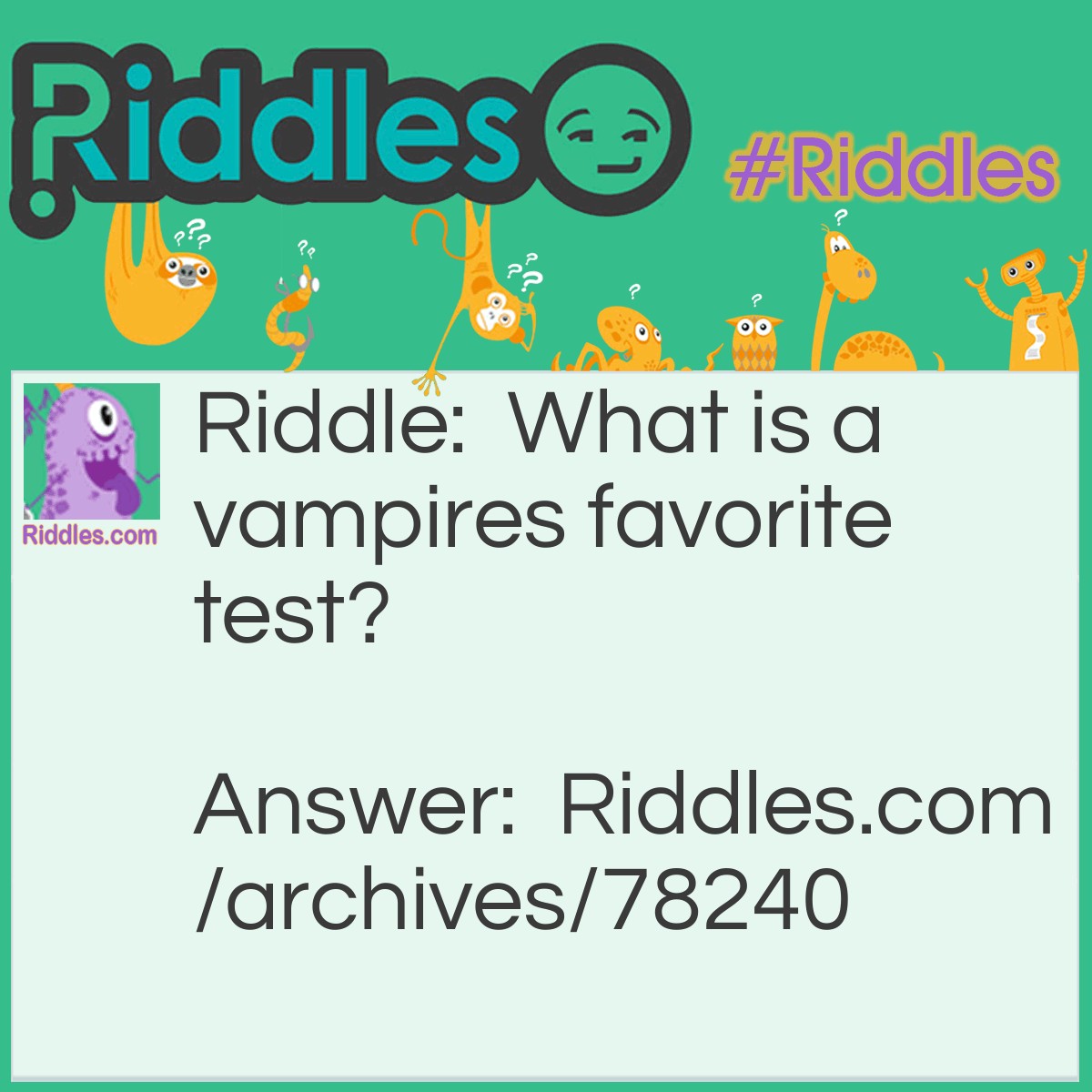 The Vampire - Riddles.com