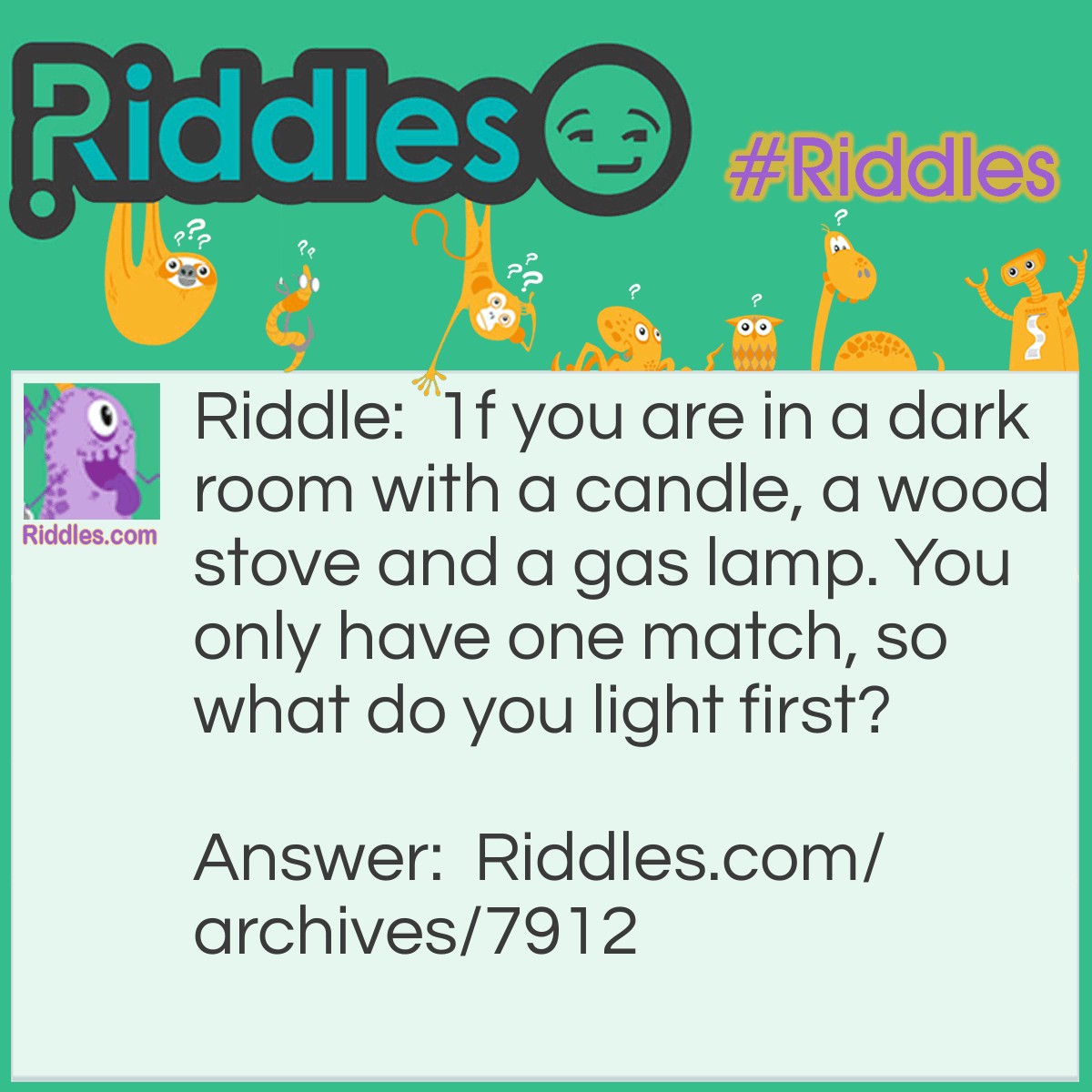 COMMON SENSE!!!!! - Riddles.com