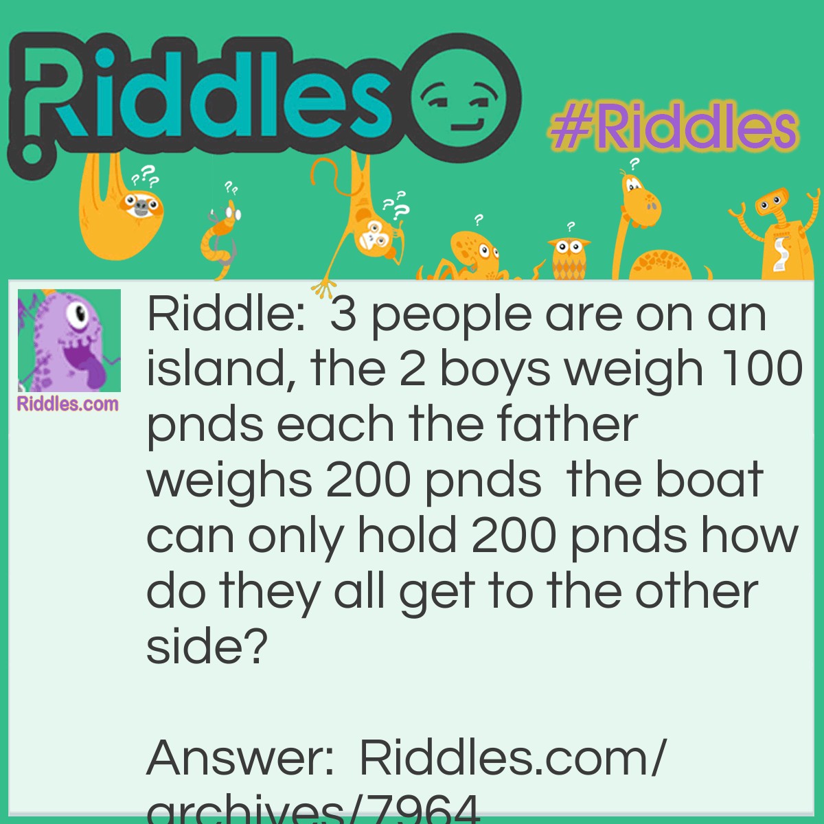 How Do They Get To The Other Island - Riddles.com