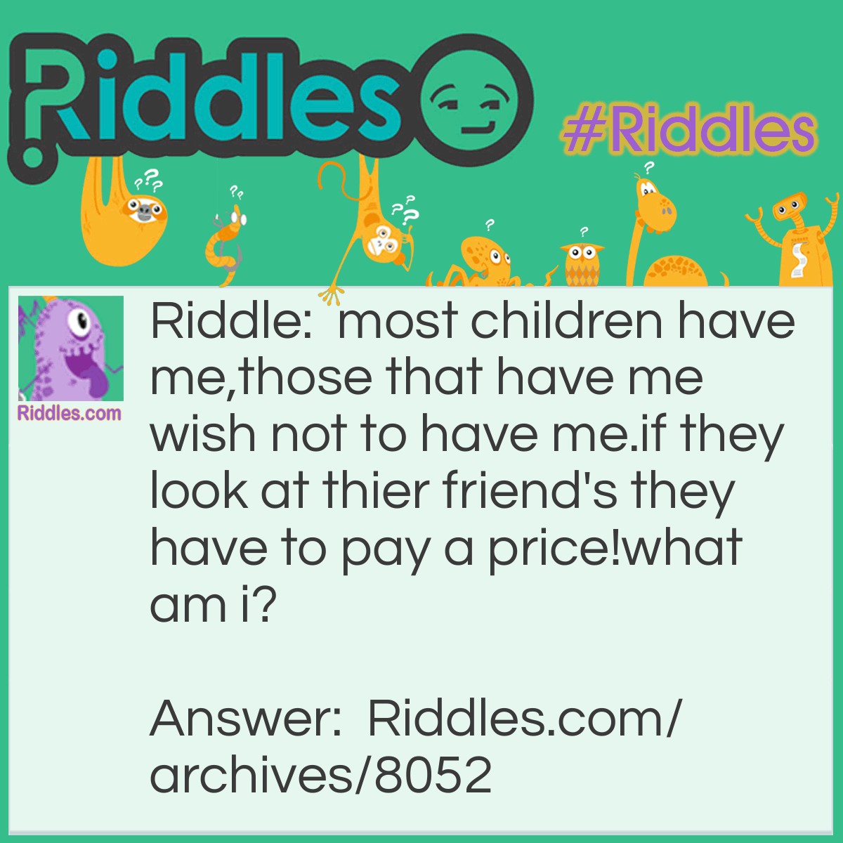Hatred Riddle Children's Hate | Riddles.com