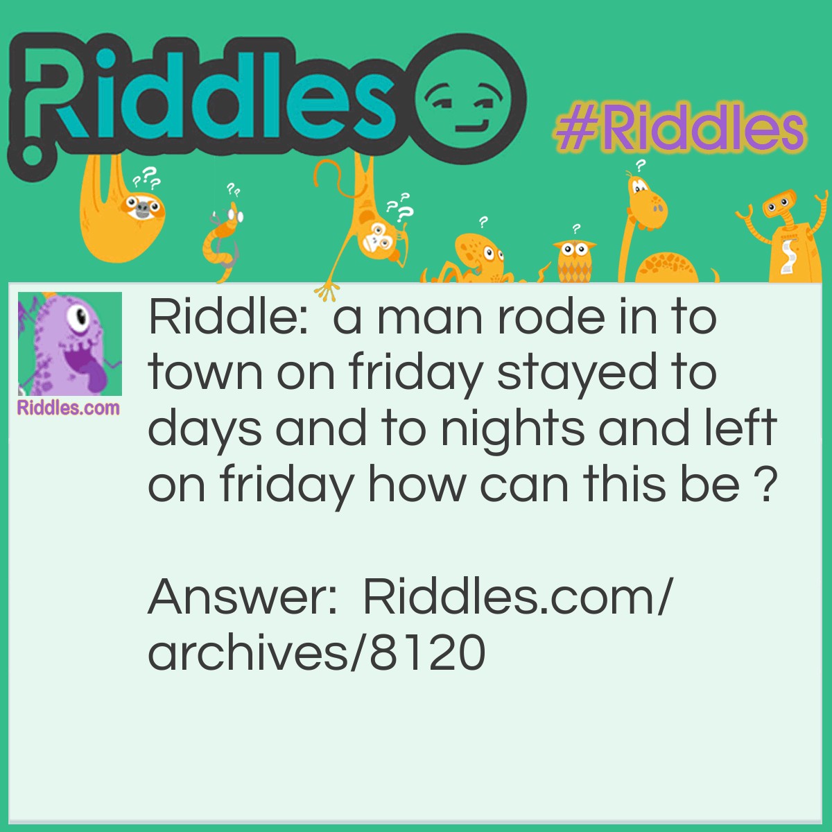 Friday Ridle Thank God Its Friday | Riddles.com