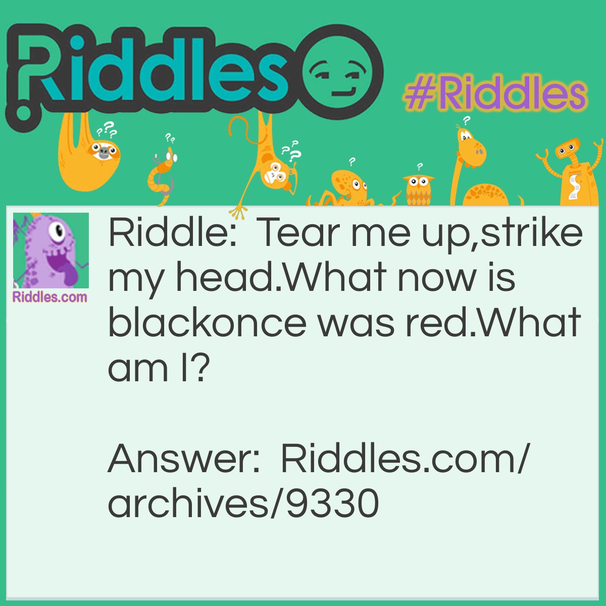 What Now Is Black - Riddles.com