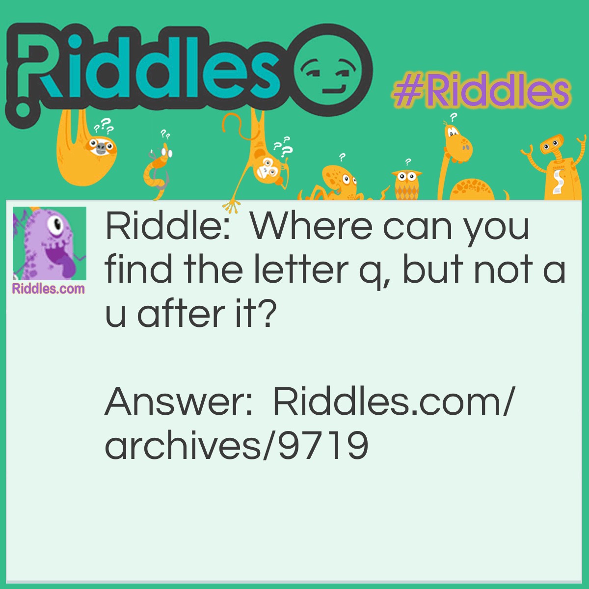 Where Are Q? - Riddles.com
