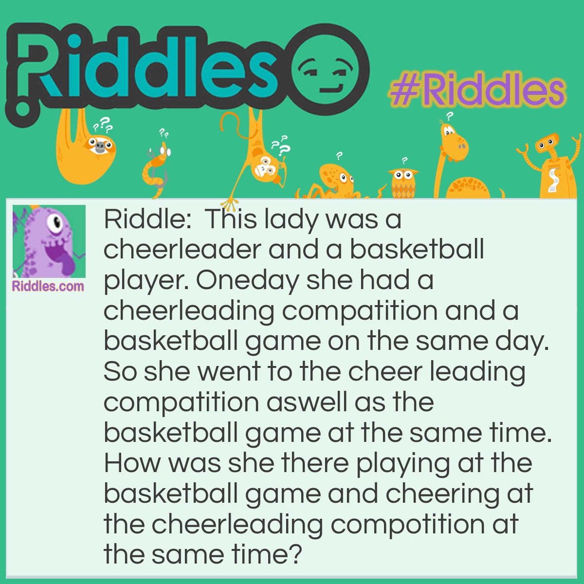 Cheerleader And Basketball Player