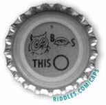 Lucky Beer Bottle Cap #9 series 1 Riddles.com/caps