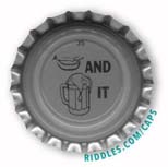 Lucky Beer Bottle Cap #35 series 1 Riddles.com/caps