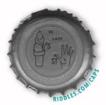 Lucky Beer Bottle Cap #43 series 1 Riddles.com/caps