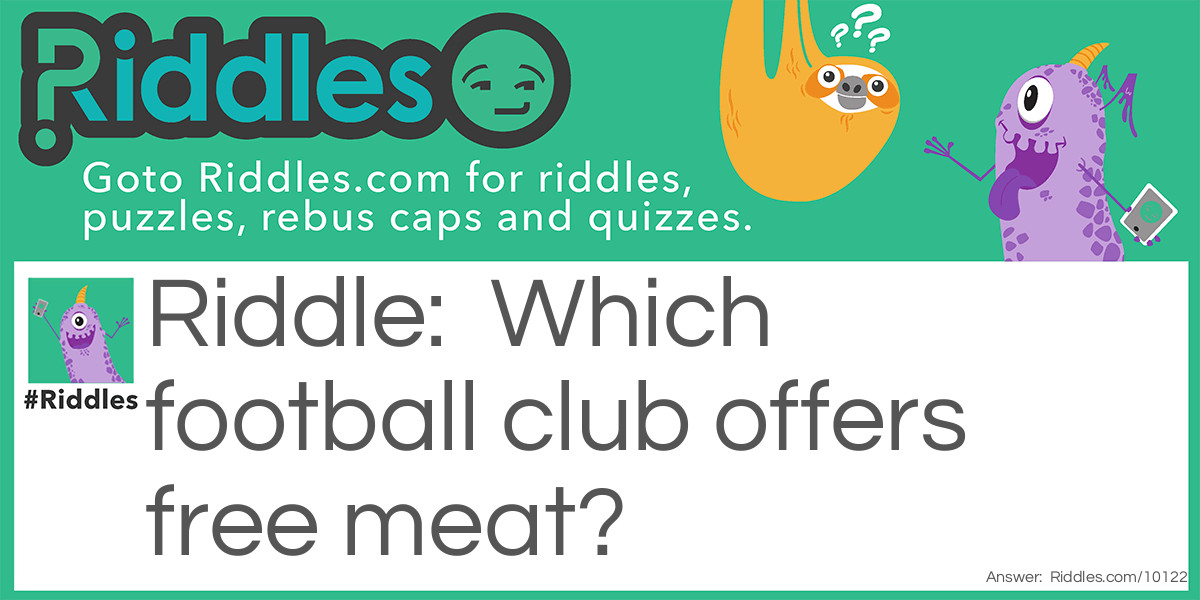 Which football club offers free meat?