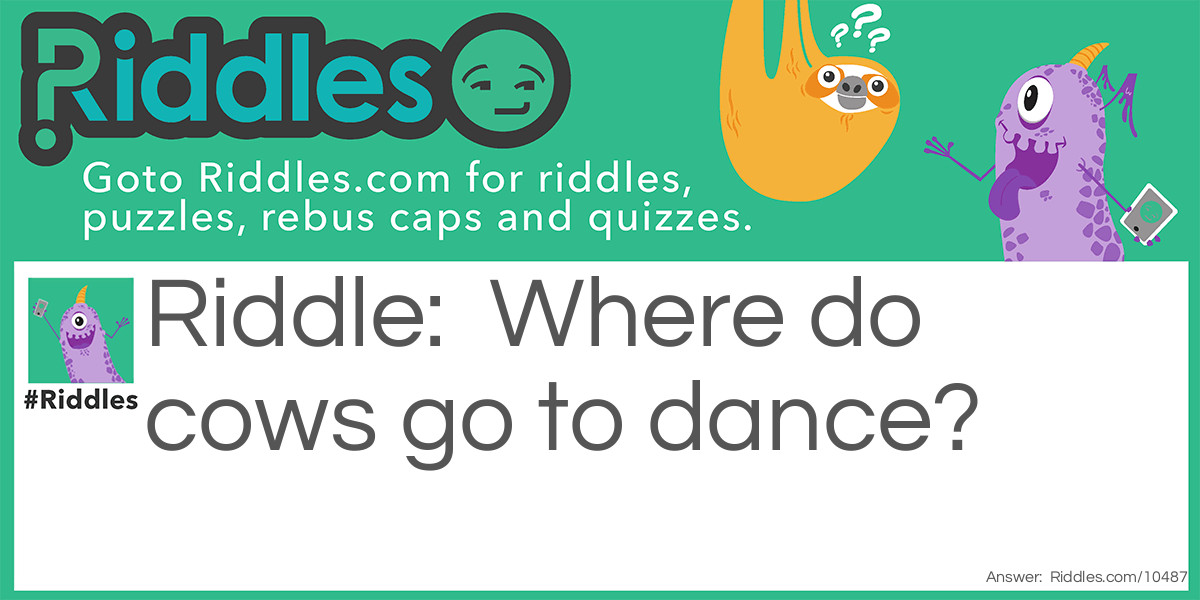 Where do cows go to dance?