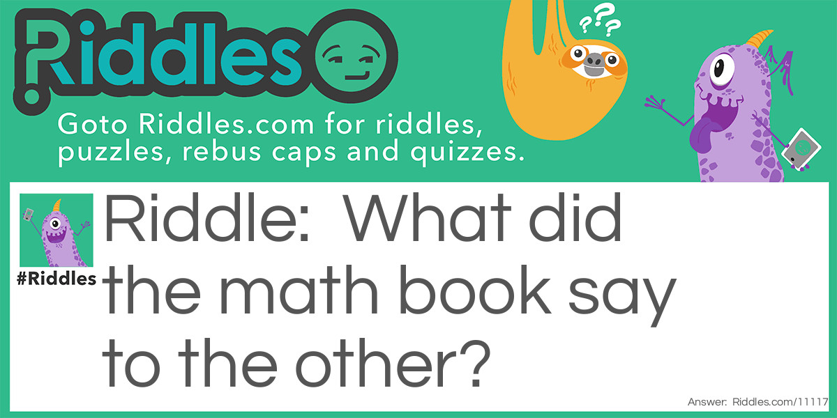 Math book  Riddle Meme.