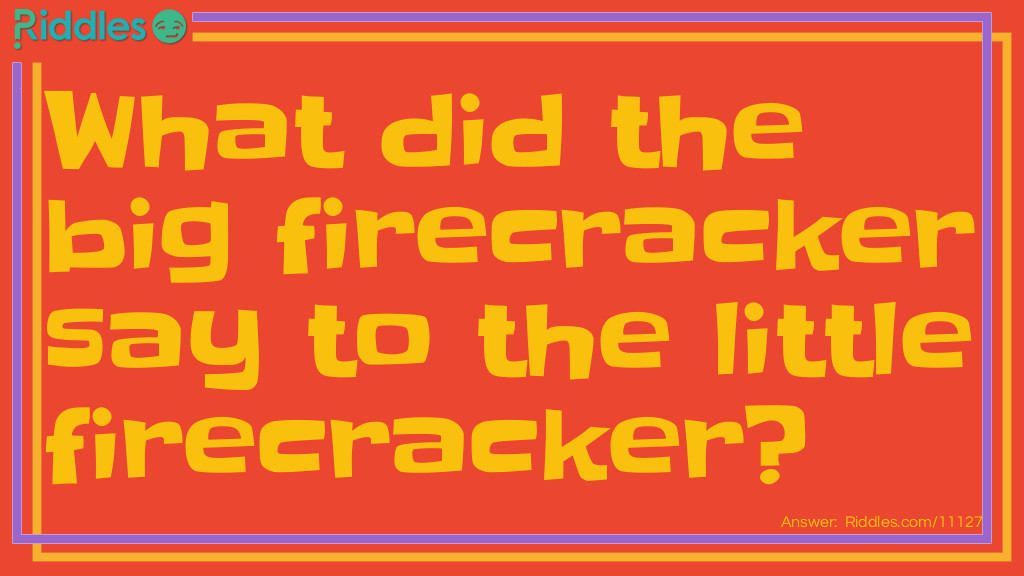 Big and Little Firecracker Riddle Riddle Meme.