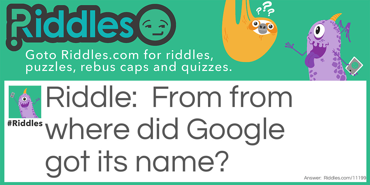 From from where did Google got its name?