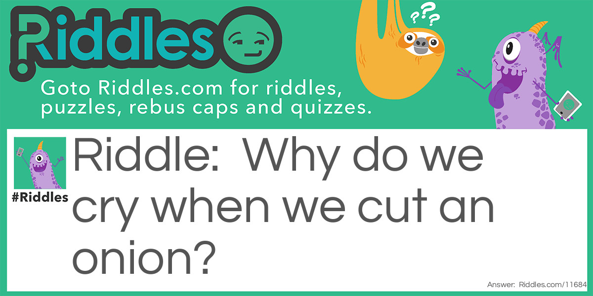 The Cry of the Onion Riddle Meme.