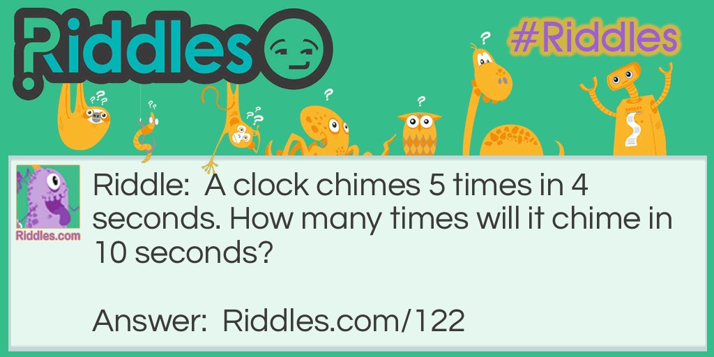 Clock Chimes Riddle Meme.