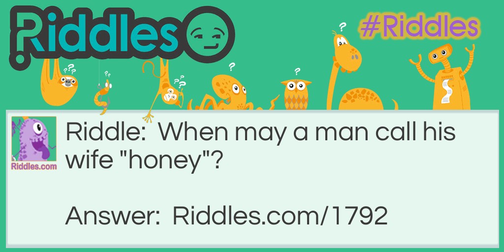 Honey Wife Riddle Meme.