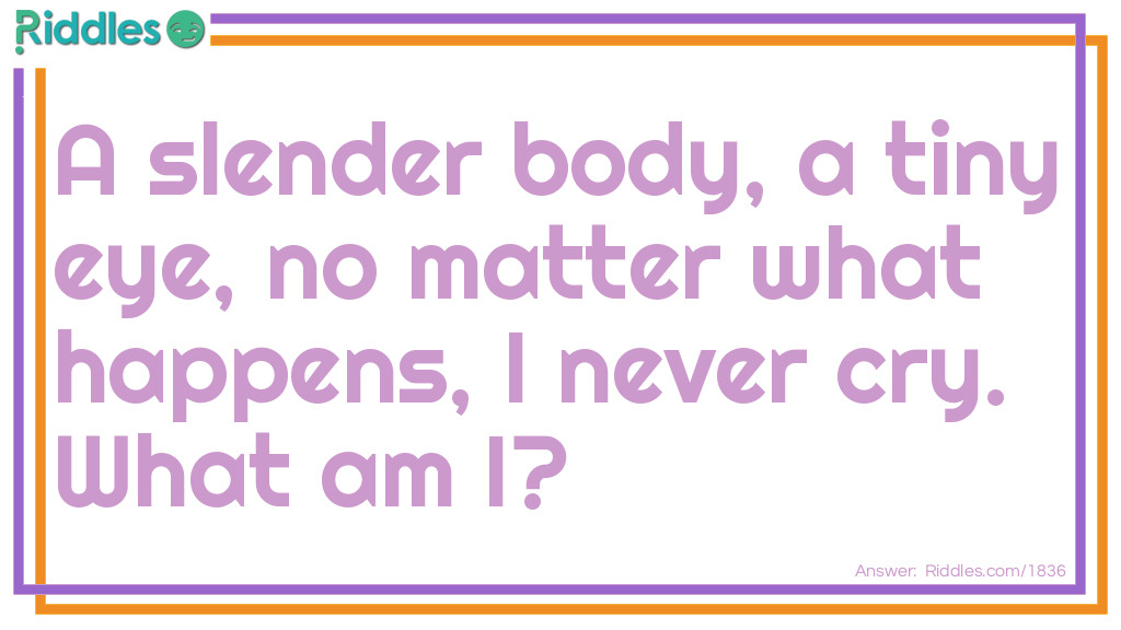 Click to see riddle A Slender Body answer.