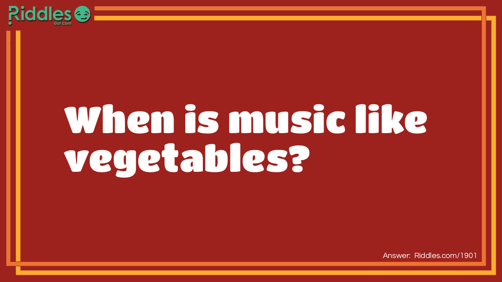 Veggie Music Riddle Meme.