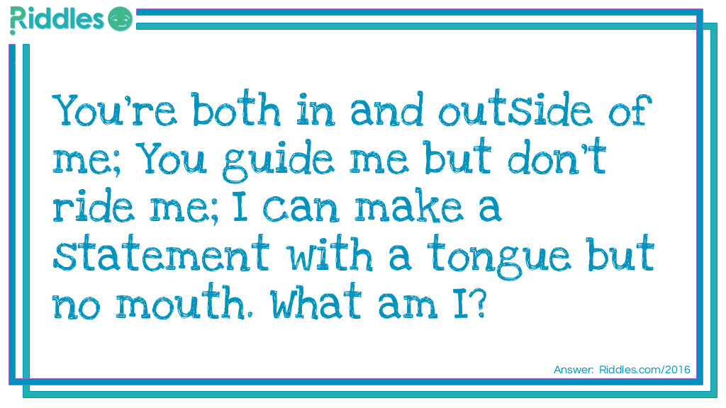 Click to see riddle Tongue but no mouth  answer.