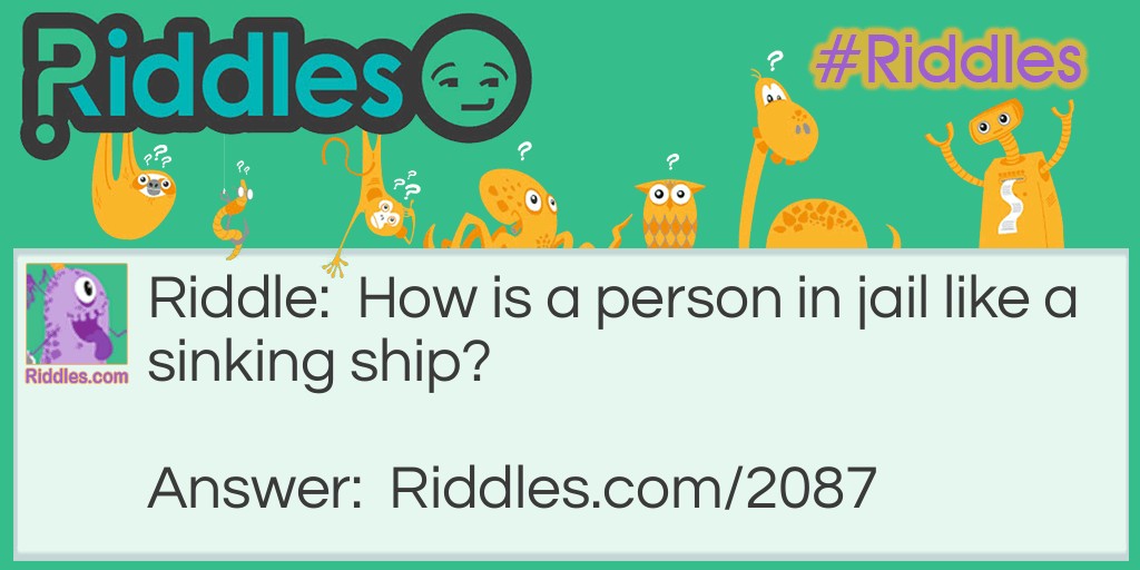 Sinking Ship Riddle Meme.