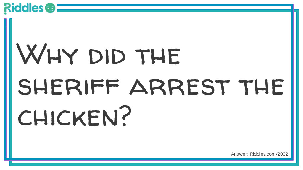 Arrested Chicken Riddle Meme.