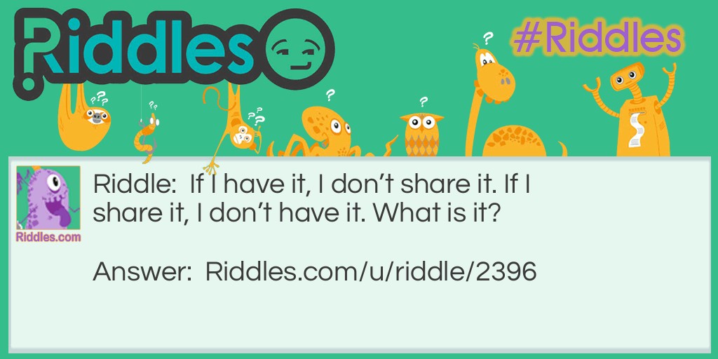 Cannot tell you Riddle Meme.