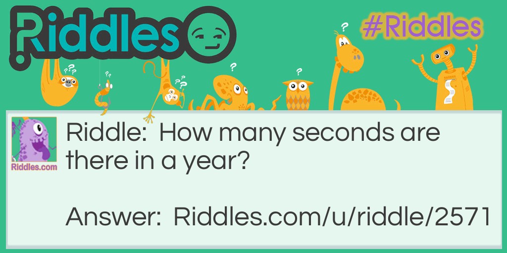 So Many Seconds! Riddle Meme.