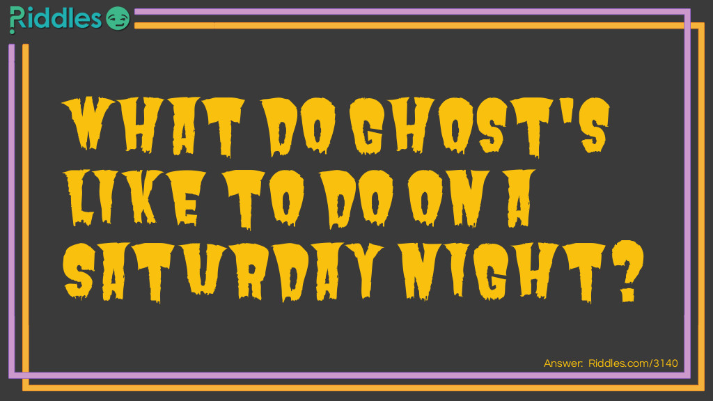 Click to see riddle Saturday Ghost answer.