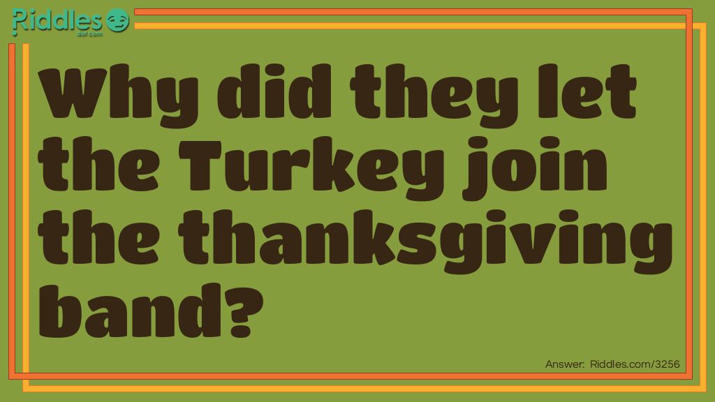 Click to see riddle Rockstar Turkey answer.