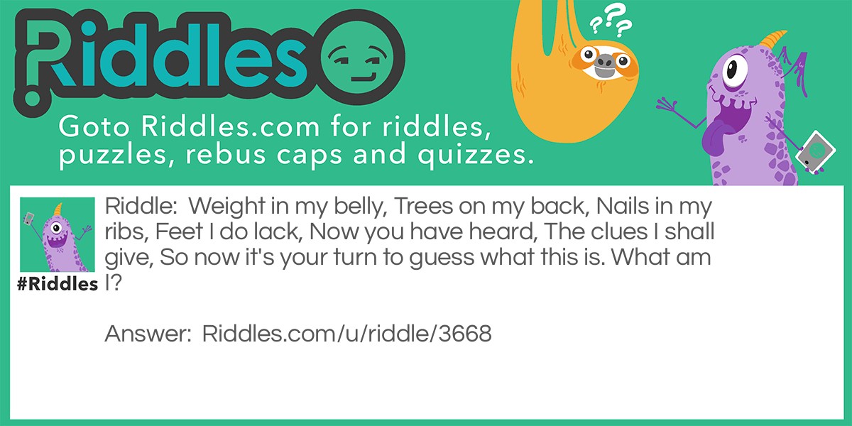 Weight in my belly. Riddle Meme.