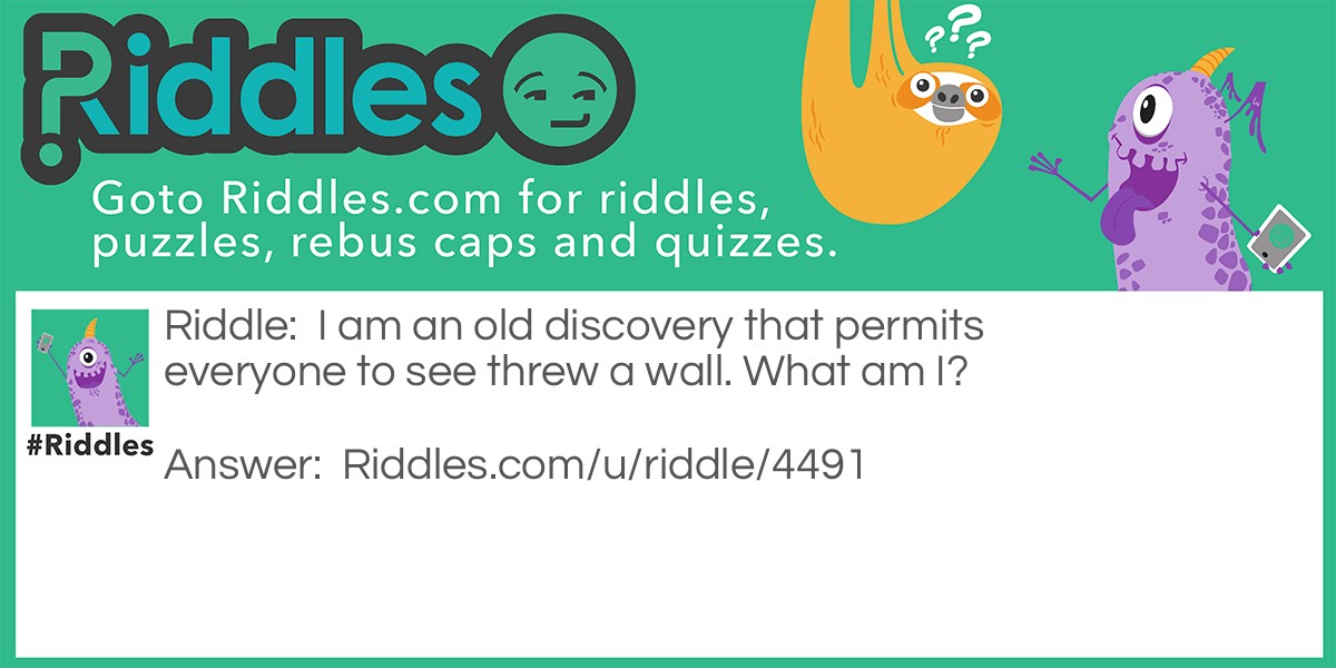 The Old Discovery Riddle Meme.