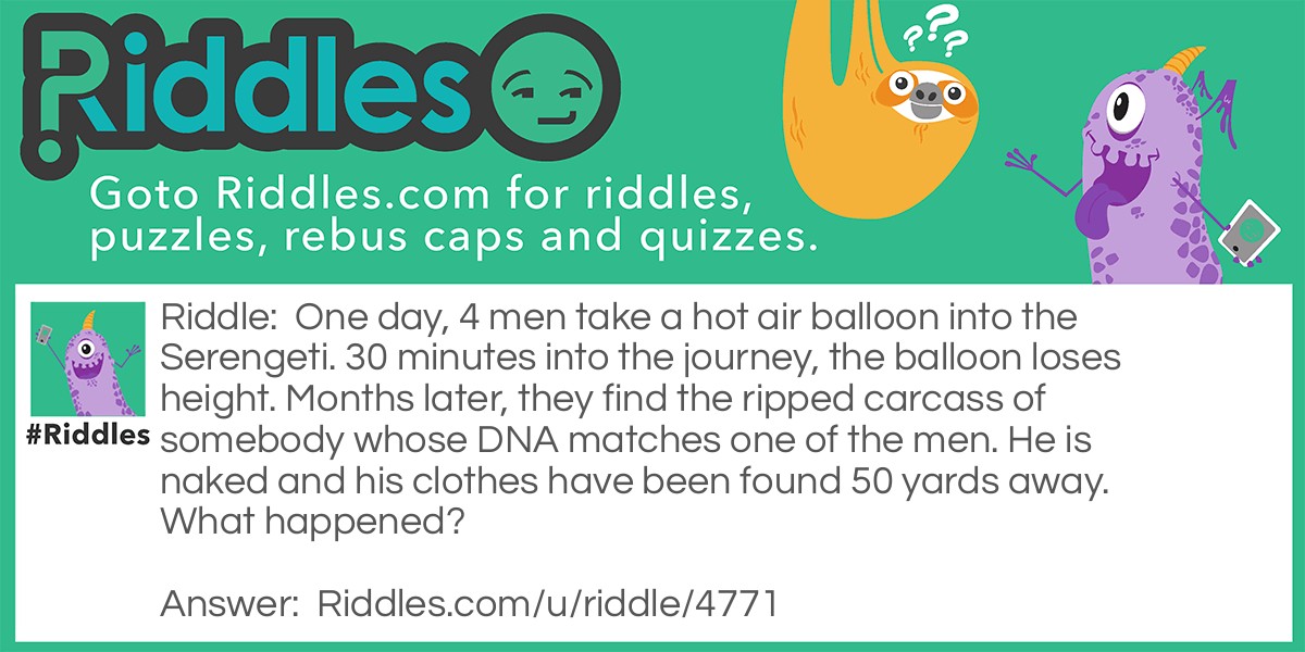 Balloon to Your Death Riddle Meme.