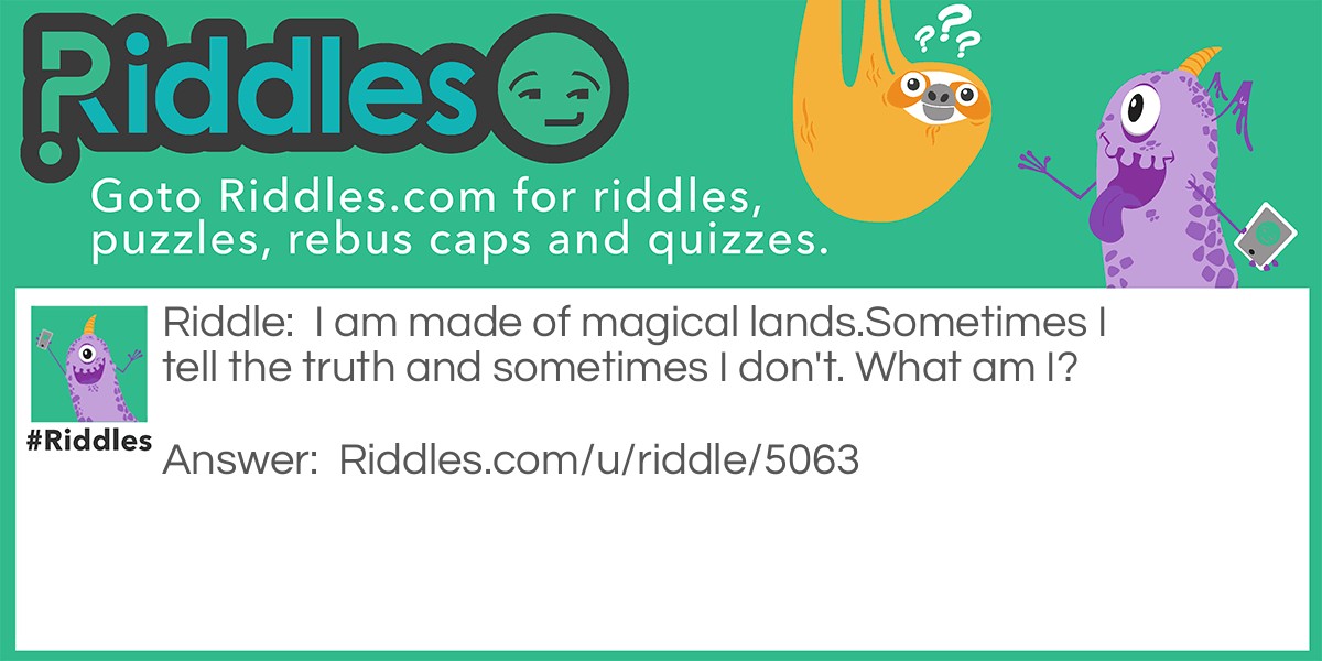 Magical land Riddle Meme.