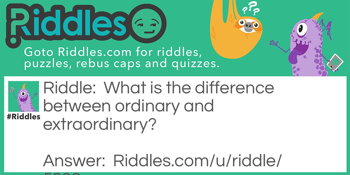 What is the difference Riddle Meme.