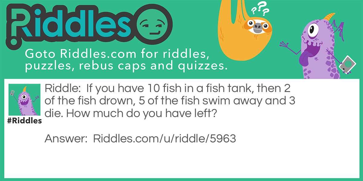 How much fish Riddle Meme.