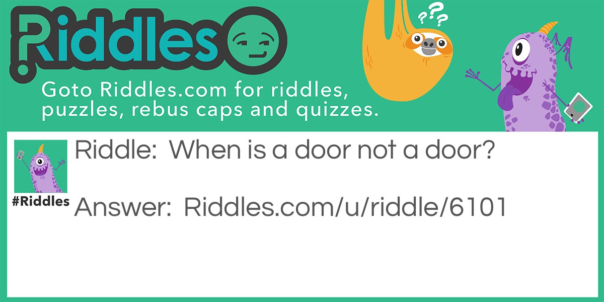 Warping Doors  Riddle Meme.